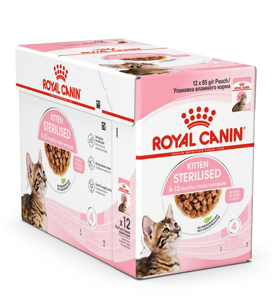 Royal canin sterilised kitten gravy wet food