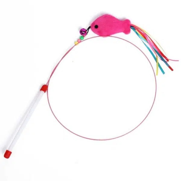 Cat fish stick toy